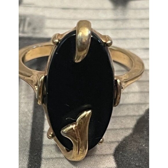 Fashion Accents in Avon Jewelry 1978 Night Flower Vintage Avon Ring Art Like new - Picture 3 of 11